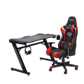 2021 Amazon Hot Selling 120cm*67cm*75cm PC Computer Desk 6 Color Gaming Desk with RGB Light Gaming Desk with Carbon Fiber Textured Desktop